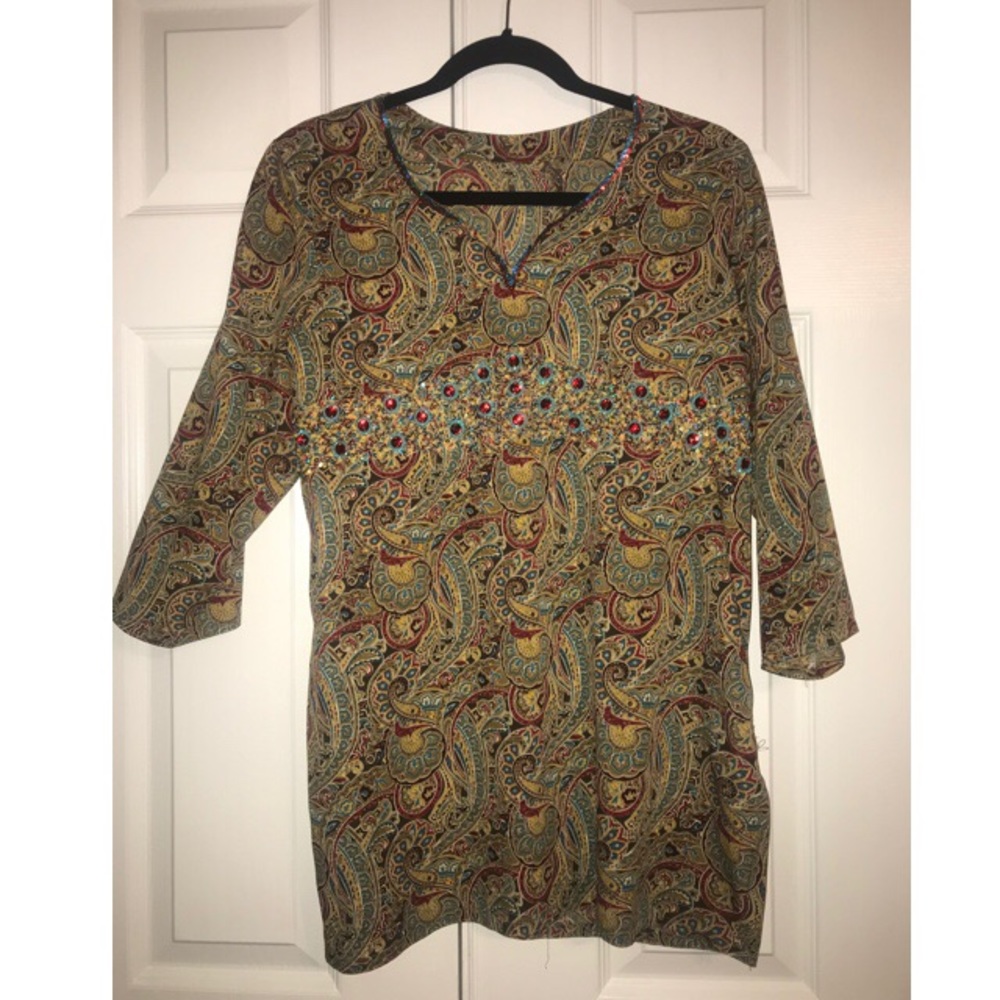 Indian Short Kurti/Tunic Top